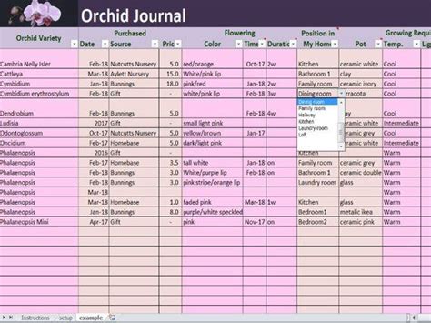 Cherry magic orchid spreadsheet